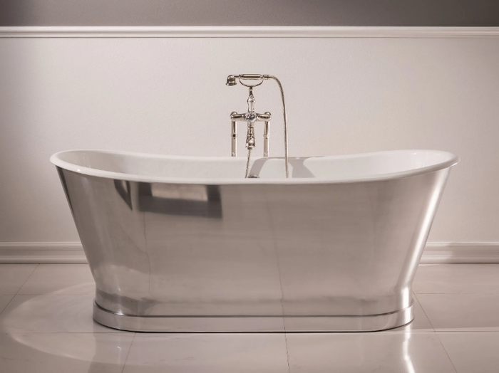 ANTICA STEEL - Freestanding steel bathtub _ BLEU PROVENCE